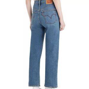 Womens Levi Button Fly Ribcage Ankle Jeans, 24